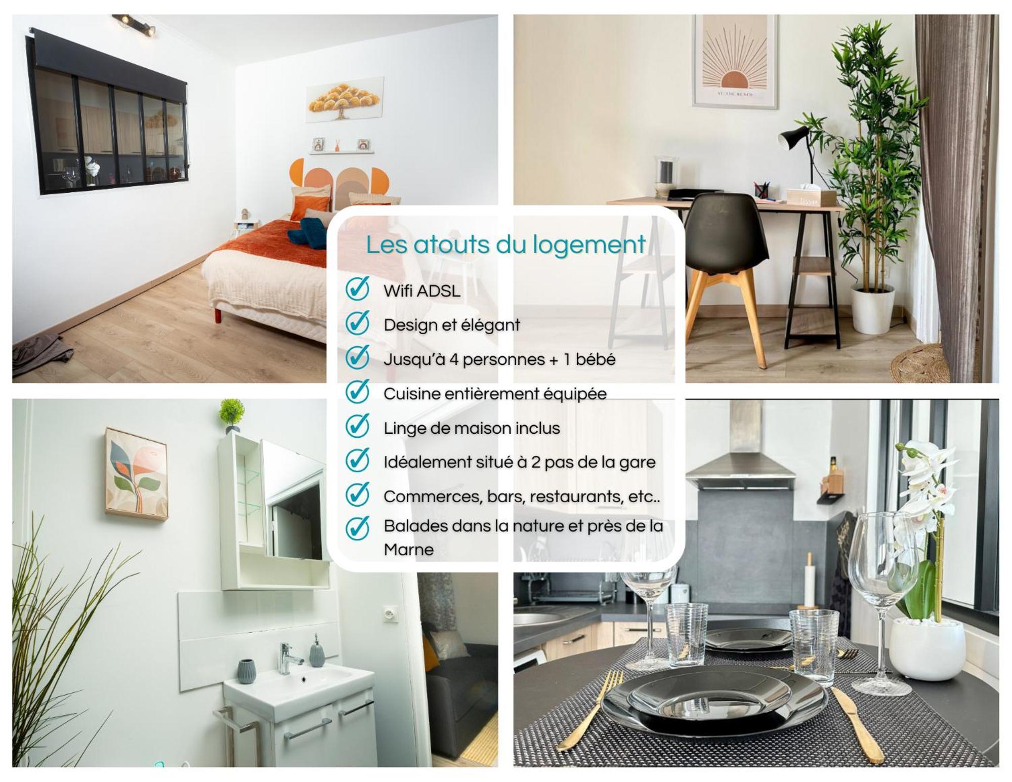 Le Cocon Douillet - 5" De La Gare - Wifi - Acces Direct Paris & Disneyland La Ferte-sous-Jouarre Exterior photo